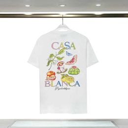 Men's T-Shirts Summer Fashion Heavyweight Retro Mens English Letters 100% Cotton Printed Round Neck High-quty Casual Strt T-shirt T240507