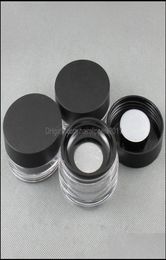 Beauty Items Loose Powder Container With Elastic Screen Mesh Net Black Cap Sifter Jar Box Cosmetic Case F22735751256