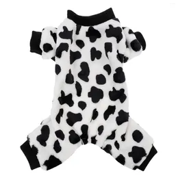 Dog Apparel Costume Cow Spot Pattern Puppy Coat Warm For Autumn Winter Clothes Large Dogs