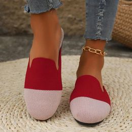 Slippers Shoes Women Summer Sandals Mesh Flats Mules 2024 Casual Outdoor Fashion Slingback Flip Flops Zapatos Mujer Cozy Slides