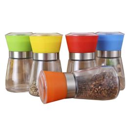 Salt and Pepper Grinder Shaker Mill Vintage glass Pepper Grinders Shaker Spice Pepper Container Jar LJJK23775710532