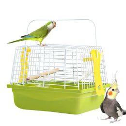 Covers Bird Transport Cage Portable Double Shoulder Bird Carrier Bag Parrot Standing Stick for Outgoing Travel Lovebirds Bird Supplies