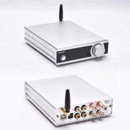 Amplifier 2021 Brzhifi Hifi Stereo Bluetooth 5.0 Tda7498 Power Amplifier With Active Subwoofer Headphone Amp Usb/opt/coax Dac Decoder