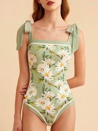 Fashion Reversible Tie-Shoulder Women's Swimwear One-Piece Swimsuit And Skirt Bathing Suits Sexy / Beach Outfits 2024