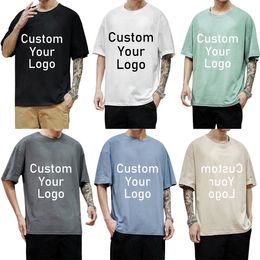 Custom Oversize T shirts Make Your Design Pictures or Texts Men Women Printed Original Design Special Gifts for Friends 240429