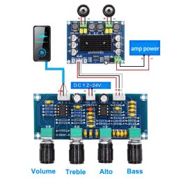 Amplifier Dual NE5532 Repalceable tone Preamp Board Audio treble bass adjustment equalizer Pre amplifier Tone Control Preamplifier