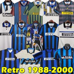 SNEIJDER ZANETTI Classic Inter Retro Soccer jersey 1988 1990 91 92 93 Djorkaeff MILITO Baggio Pizarro Djorkaeff ADRIANO MILAN 1994 95 9 328C