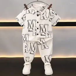 Clothing Sets Kids Boys Summer Set Baby Fashionable And Cool Clothes Children's Short Sleeved Shirt Pants 2-piece