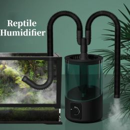 Terrariums 4L Reptile Humidifier Fogger Mute Capacity Mist Fogger Lizard Tortoise Atomizer Water Machine Amphibians Reptile Telescopic Hose