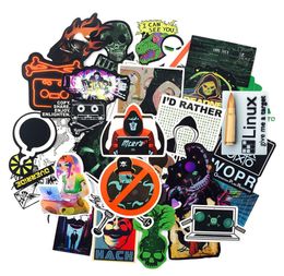 50pcslot Computer Decal Stickers Network Hackers and Operation system logo For Laptop Motorcycle Skateboard Luggage Car Home wate4590216