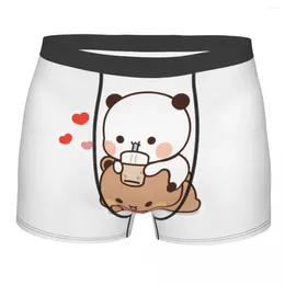 Underpants Bubu Dudu Enjoying Time Men Underwear Panda Bear Boxer Briefs Shorts Panties Funny Soft For Male