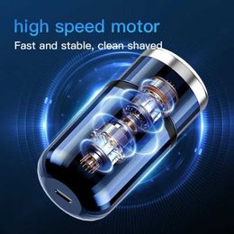 Electric Shavers New T6 mini electric shaver 3D floating head shaver type-c fast charging mens rechargeable shaver Y240503THD7