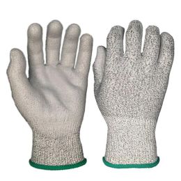Gloves 4 Pairs Cut Resistant Protective Working Gloves Of HPPE Fibre Cut Level 5 Liner Palm Dipped PU Safety Work Glove