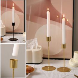 Candles 1pcs Table Decoration Candlestick Candle Holders Candle Cup Exquisite Home Decor Luxury Iron Nordic Candle Stand Room Decor