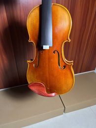 Stradivarius model 4/4 violin master made clear flamed grain solid spruce maple