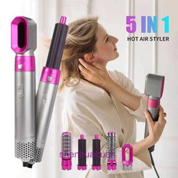 5 in 1 Hair Dryer Hot Comb Set Professional Curling Iron Hair Straightener Styling Tool Hair Dryer Household EZWY