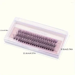 False Eyelashes 60 Clusters 40D C-roll 10/12/14mm Cluster Single Eyelash Extension Soft And Natural Fake Made At Home