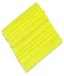 Whole 12Pcs Bicycle Bike Wheel Rim Spoke Mount Clip Tube Warning Light Strip Reflector Reflective Yellow 75mm Bicycle Reflect3827950