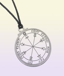 Antique Silver Talisman Pentacle of the Moon Solomon Seal Pendant Amulet Necklace5429607