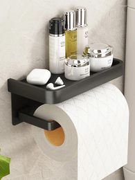 Kitchen Storage Bathroom Tissue Box Paper Rack Punch-free Toilet Wall-mounted Roll Holder