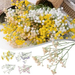 Decorative Flowers Artificial Gypsophila Flower Simulation Bouquet Fake Silk Home Garden Courtyard El Room Decor