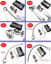 Prison Bird DIY Electric Urethral Sound Massager Pulse Stimulate Electro Shock Catheter Penis Plug Dilator Sex Toys9634474