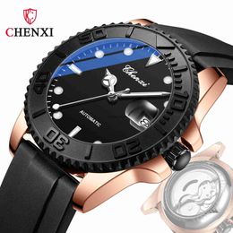 CHENXI/Dawn Watch Submarine Water Ghost Same Mechanical Calendar Night Glow Waterproof Fully Automatic