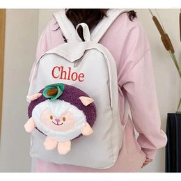 Backpack Cute For Women 2024 Fashion Versatile Personalised Large Capacity Cartoon Doll Students