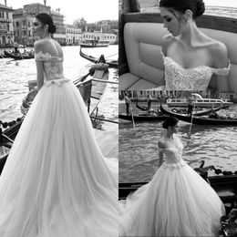 Lace Off Dresses Il Vintage Shoulder Dror Appliques Beads Bridal Ball Gowns Floor Length Custom Made Wedding Gown