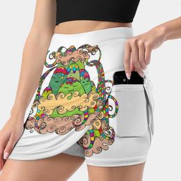 Skirts Magic Mountain Colour Women's Skirt Aesthetic Fashion Short Moutain Whimsical Trippy Indie Designer Cool