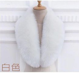 Scarves Women Faux Fur Collar For Hood Winter Warm Furry Strips Fake Trim Collars Hairy Necks Scarf Shawl Parkas Coat DecorScarves1940581