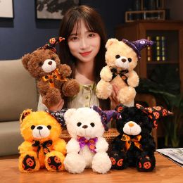 Wholesale of New Halloween Teddy Bear Plush Dolls Rose Blossom Bears Dolls Plush Toys Holiday Gifts