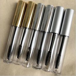 Storage Bottles 10ml Empty Bottle Black Eyelash Tube Mascara Cream Vial/Container Fashionable With Silver Lid Refillable T0436