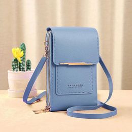 Evening Bags Handbags For Women Shoulder Foreign Trade Multifunctional Single Touchscreen Phone Wallet Leather Crossbody Bag