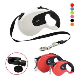 Dog Collars Leashes 3m 5m 8m Retractable Leash For Dogs Durable Nylon Pet Walking Running Rope Long Automatic Flexible Puppy Lead H240506