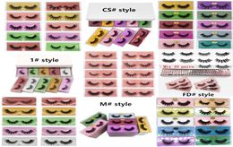 3D Mink Eyelashes 5D 6D Eyelashes False Eyelashes 6 Style Eye lash Extension Full Strip Eye Lashes By chemical fiber 9163475
