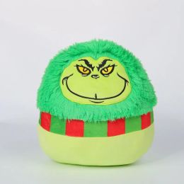 Nowy świąteczny zielony pluszowy poduszka poduszka zielona włosy potwór zielony pluszowy zabawki świąteczny prezent dom Greencie poduszka bezpłatnie/dhl