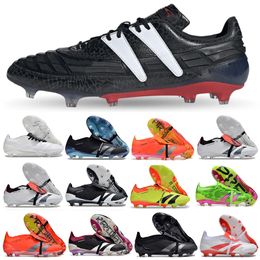 PREDAT0R 24 Elite FG Soccer Shoes Foldover Limited Edition Predat0r 94 Tongue Energy Citrus Roteiro Solar Red Black Pearlized Euro 2024 Pack Kids Men Football Cleats