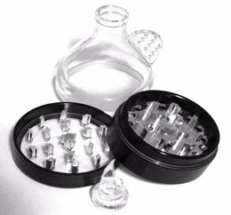 56mm Aluminium Alloy Metal Funnel Grinder 4 Parts Tobacco Herb Spice Grinder Hand Cracker Muller FOR VAPORIZER Hand tabacco Smoking7358353