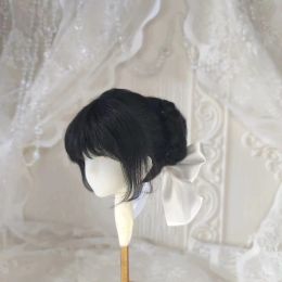 Dolls Doll Wig For 1/6 1/3 1/4 1/8 SD BJD Doll Hair Wig Black Hair Princess Doll Fake Hair Wig Decoration Princess