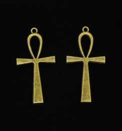 29pcs Zinc Alloy Charms Antique Bronze Plated egyptian ankh life symbol Charms for Jewellery Making DIY Handmade Pendants 52*28mm4454501