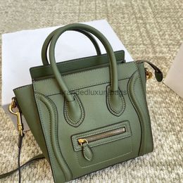 LUGGAGE NANO calfskin Caviar Designer shoulder Crossbody bag Smiling Face tote bag Triomphes zipper Large Capacity Shopping classic hobo classic Handbags green