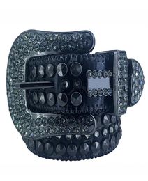 Designer Belts Women Men Belt Rhinestone Rivet Leather Belt Fashion Rock Strap 18 Colours With Bling Diamonds4488130