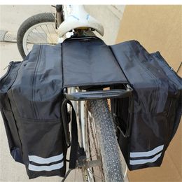 MTB Bicycle Bag Rear Rack Bike Trunk Luggage Highcapacity Back Seat Double Side Cycling Bycicle Durable Travel 240416