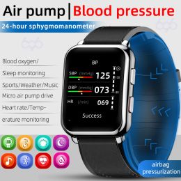 Watches Smartwatch Men Real Time Data True Blood Pressure Oxygen Air Pump Airbag Body Temperature Monitor Smart Watch Women Waterproof