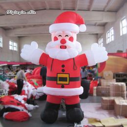 wholesale Customized Entrance Decorative Friendly Inflatable Santa Claus 3m Height Blow Up Father Christmas Model For Holiday Decoration