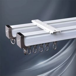 Accessories Aluminium Alloy Curtain Track Rod Ceiling Side Installation Single Durable Triple Accessories Customise Size