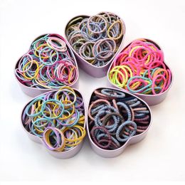 Accessories 1000pcs Girls Candy Colours Nylon 3cm Rubber Bands Children Safe Elastic Hair Bands Ponytail Holder Kids Hair Accessories