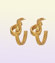 Gothic Earrings Vintage Metal Knot Chain Earrings for Women Punk Jewelry 2020 Femme Brincos Goth Earring Vintage Brand Earring Bij4976255