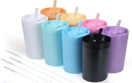 Fast Delivery Tumblers Cups Matte Pastel Colored Acrylic with Lids Straw DIY Gifts Reusable Cup for Cold Drinks Mugs Bulk 16 o3311171